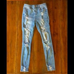 Women’s Hollister High Rise Skinny Ripped Jeans